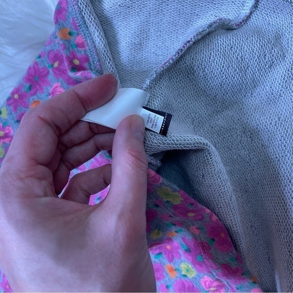 Kate Spade Women's Size Marker Floral Ruffle Sweatshirt Dress - Picture 7 of 8